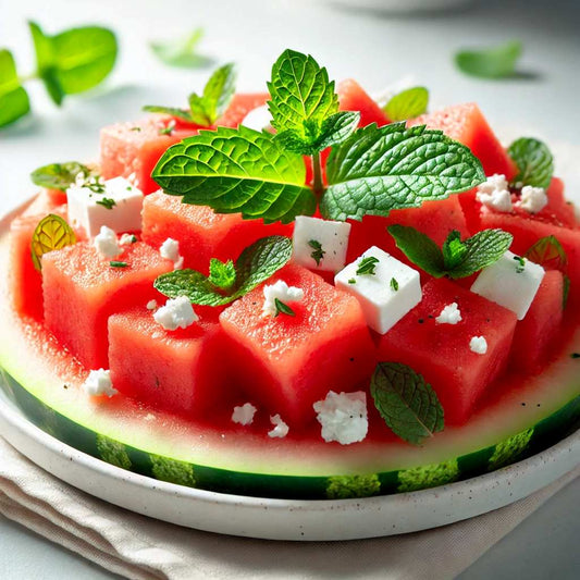 Chili-Kissed Watermelon Feta Salad