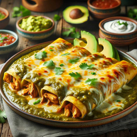 Green Chile Chicken Enchiladas