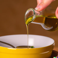 Thinking about adding olive oil to coffee?  Add it to broth first!