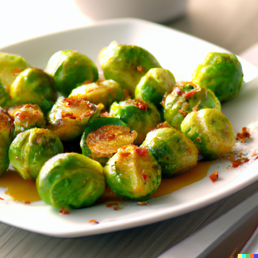 Lemongrass & Balsamic  Roasted Brussels Sprouts