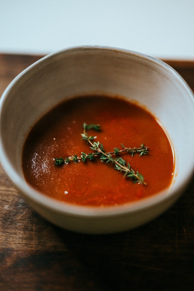 Tomato Basil Butter Broth Tea