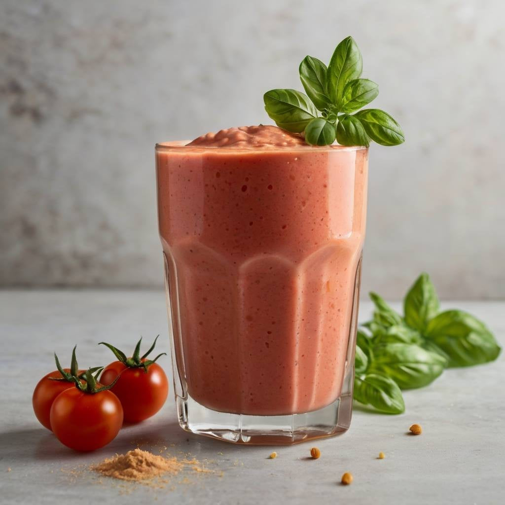 Tomato Basil Protein Power Blend: A Savory Smoothie Experience